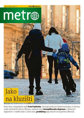 Obálka e-magazínu deník METRO 7.1.2025