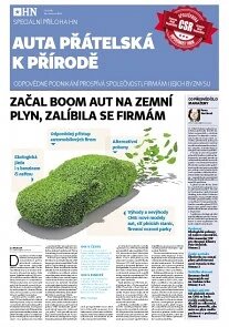 Obálka e-magazínu Hospodářské noviny - příloha 123 - 26.6.2014 Auta pratelska k prirode