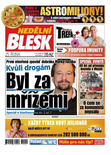 Obálka e-magazínu Nedělní Blesk 25.10.2015