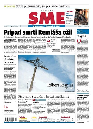 Obálka e-magazínu SME 2.4.2016