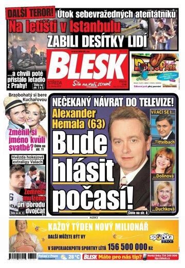 Obálka e-magazínu Blesk 29.6.2016