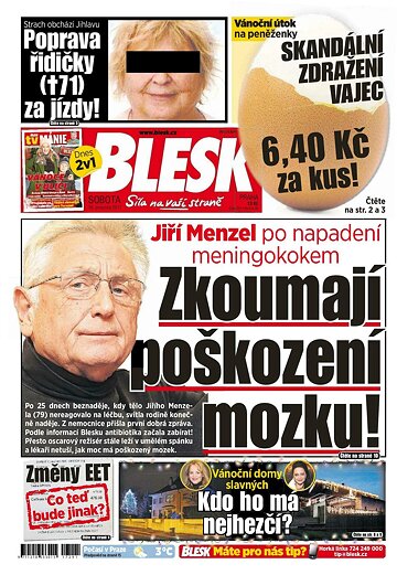 Obálka e-magazínu Blesk 16.12.2017