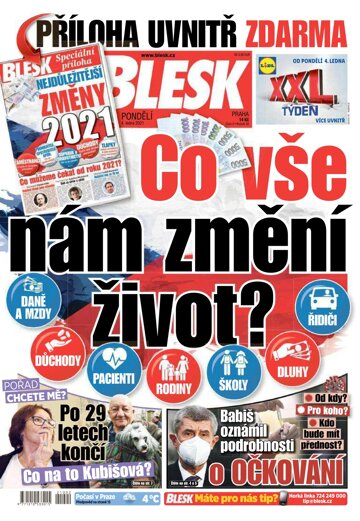 Obálka e-magazínu Blesk 4.1.2021