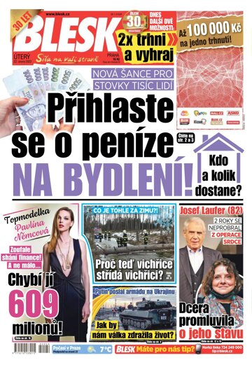 Obálka e-magazínu Blesk 22.2.2022