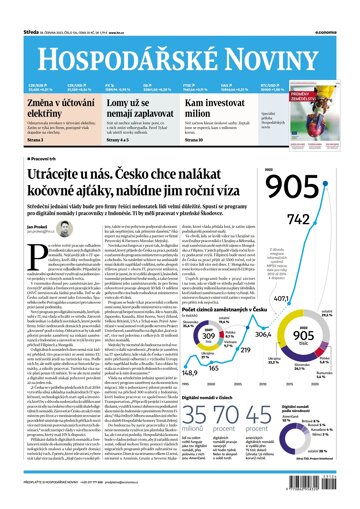 Obálka e-magazínu Hospodářské noviny 124 - 28.6.2023