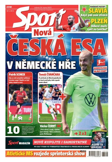 Obálka e-magazínu Sport 19.8.2023