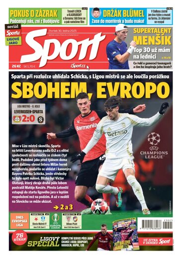 Obálka e-magazínu Sport 30.1.2025