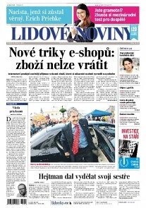 Obálka e-magazínu Lidové noviny 15.10.2013