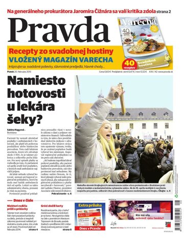 Obálka e-magazínu Pravda 20.2.2015