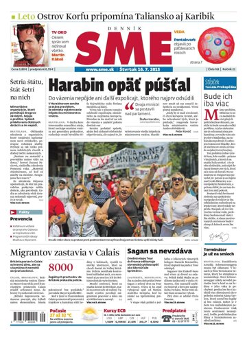 Obálka e-magazínu SME 17.7.2015