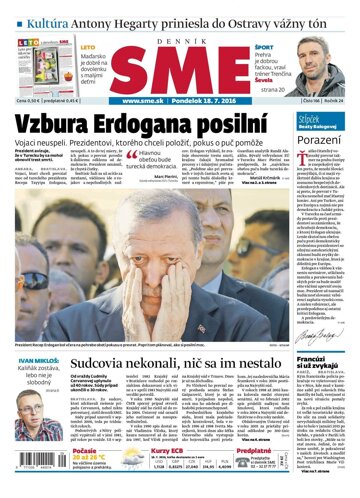 Obálka e-magazínu SME 18.7.2016