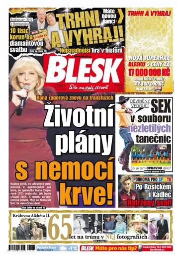 Obálka e-magazínu Blesk 7.2.2017