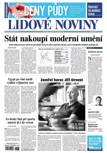 Obálka e-magazínu Lidové noviny 10.4.2017