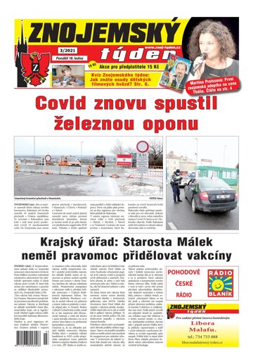 Obálka e-magazínu Znojemský týden 3/2021