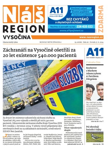 Obálka e-magazínu Náš Region - Vysočina 26/2024