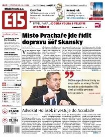 Obálka e-magazínu E15 13.11.2014