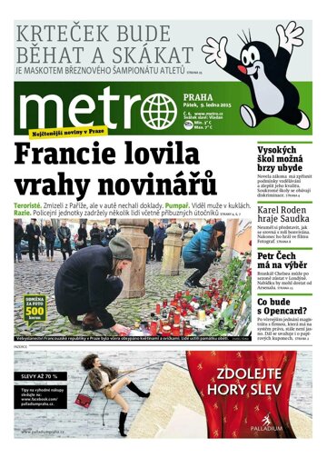 Obálka e-magazínu deník METRO 9.1.2015