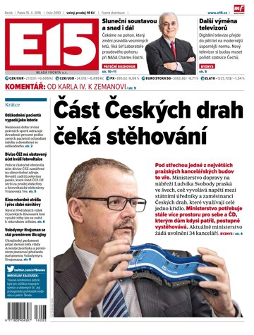 Obálka e-magazínu E15 15.4.2016