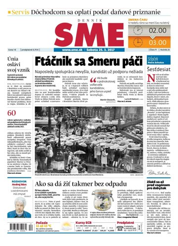 Obálka e-magazínu SME 25.3.2017