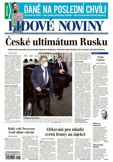 Obálka e-magazínu Lidové noviny 22.4.2021