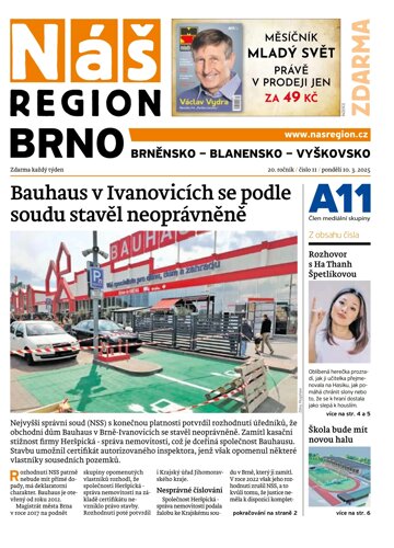 Obálka e-magazínu Náš Region - Brno 11/2025