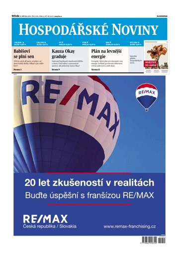 Obálka e-magazínu Hospodářské noviny 55 - 19.3.2025