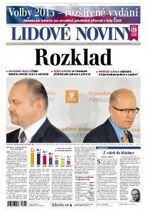 Obálka e-magazínu Lidové noviny 29.10.2013