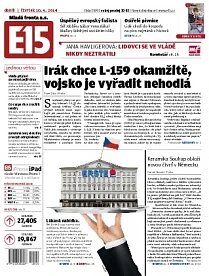 Obálka e-magazínu E15 10.4.2014