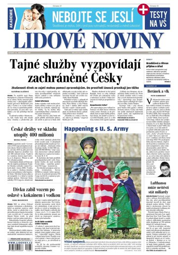 Obálka e-magazínu Lidové noviny 31.3.2015