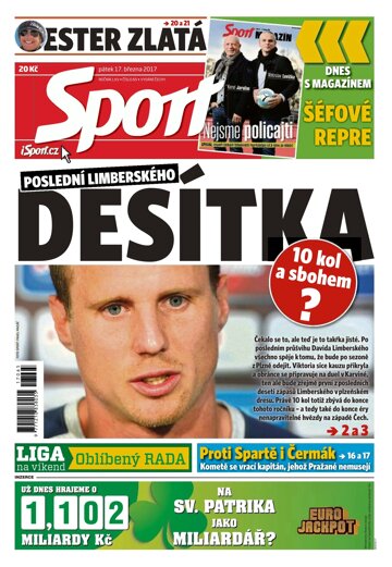 Obálka e-magazínu Sport 17.3.2017