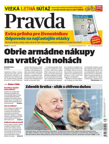 Obálka e-magazínu Pravda 30. 7. 2019