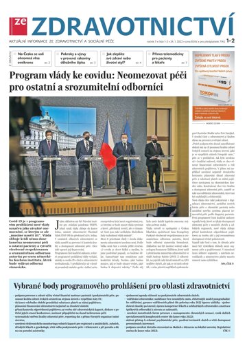 Obálka e-magazínu Ze Zdravotnictví 1-2/2022