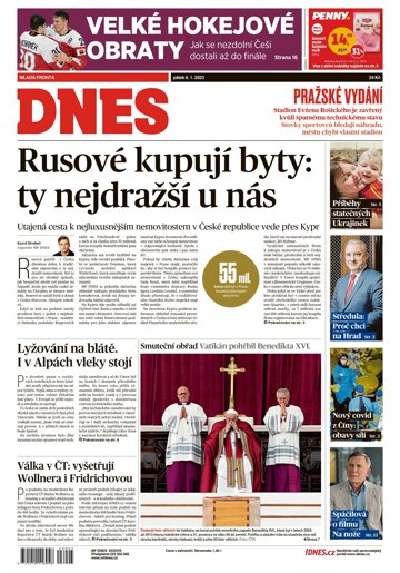 Obálka e-magazínu MF Dnes 6.1.2023