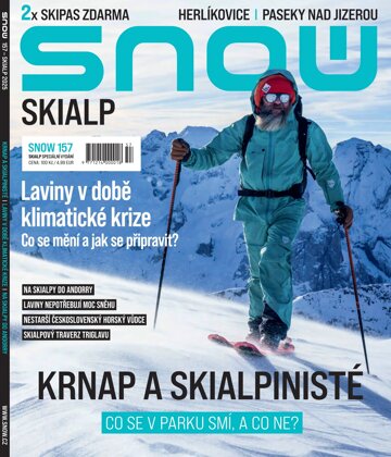 Obálka e-magazínu SNOW 157 skialp speciál 2025