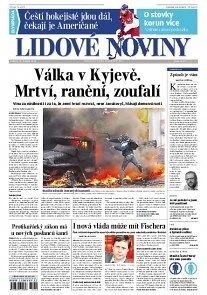 Obálka e-magazínu Lidové noviny 19.2.2014