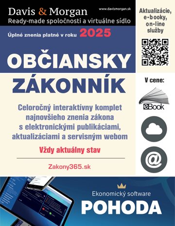 Obálka knihy Občiansky zákonník 2025