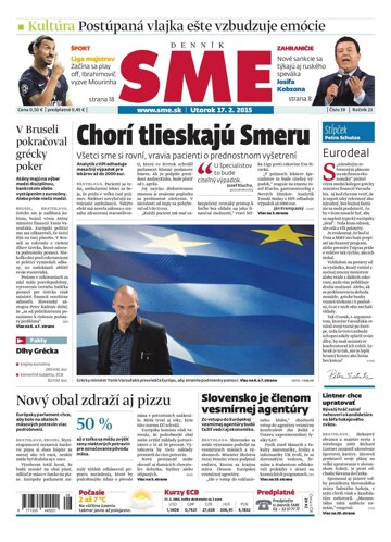 Obálka e-magazínu SME 17.2.2015