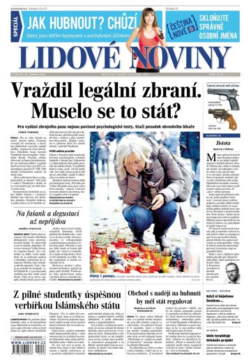 Obálka e-magazínu Lidové noviny 26.2.2015