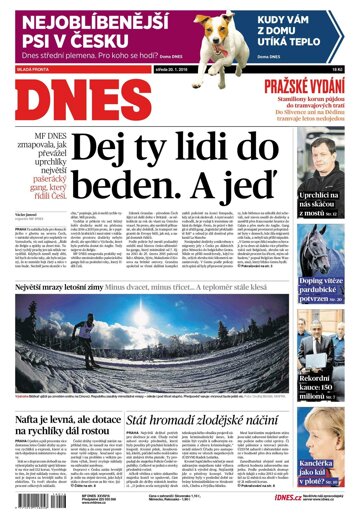 Obálka e-magazínu MF Dnes 20.1.2016