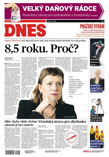 Obálka e-magazínu MF Dnes 23.2.2016