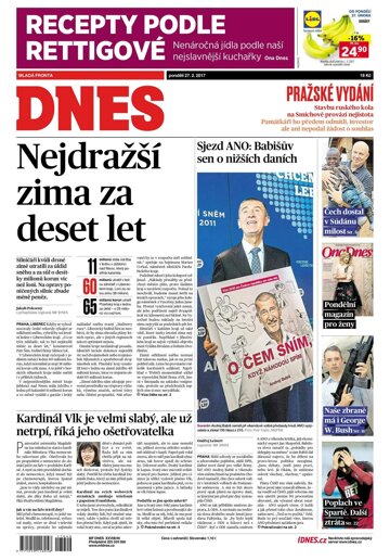 Obálka e-magazínu MF Dnes 27.2.2017