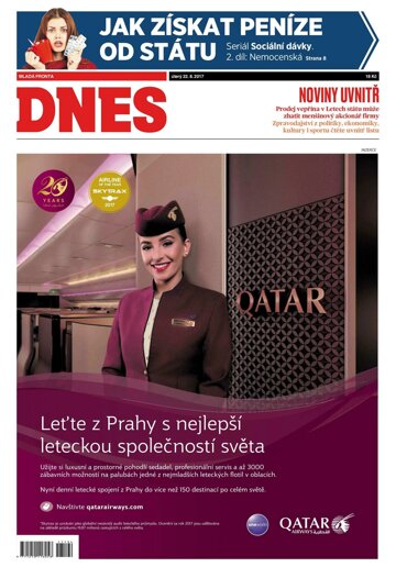 Obálka e-magazínu MF Dnes 22.8.2017