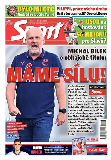 Obálka e-magazínu Sport 19.1.2023