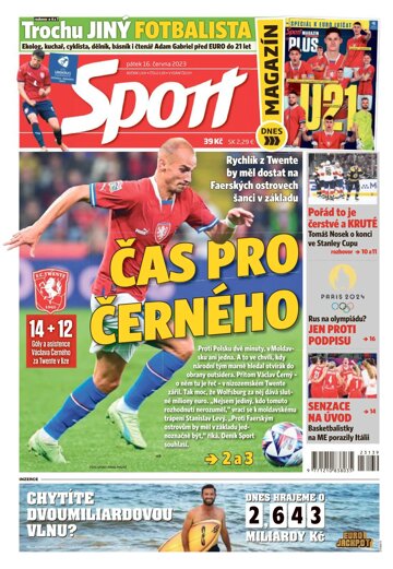 Obálka e-magazínu Sport 16.6.2023