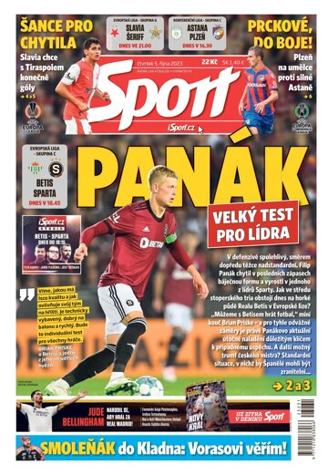 Obálka e-magazínu Sport 5.10.2023