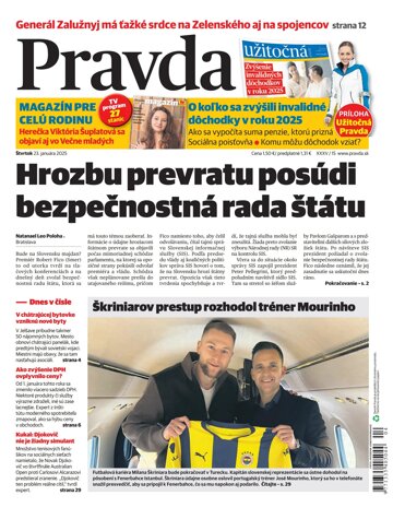 Obálka e-magazínu Pravda 23. 1. 2025