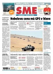 Obálka e-magazínu SME 7.10.2014