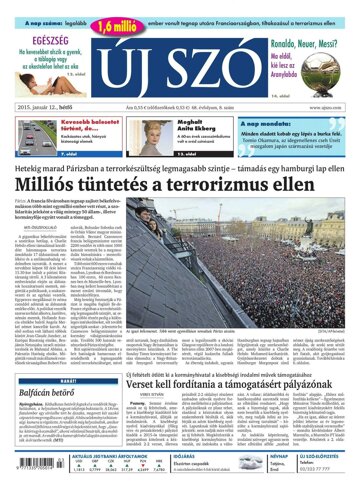 Obálka e-magazínu Új Szó 12.1.2015