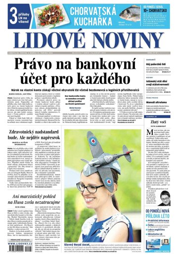 Obálka e-magazínu Lidové noviny 20.6.2015