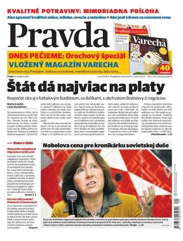 Obálka e-magazínu Pravda 9. 10. 2015